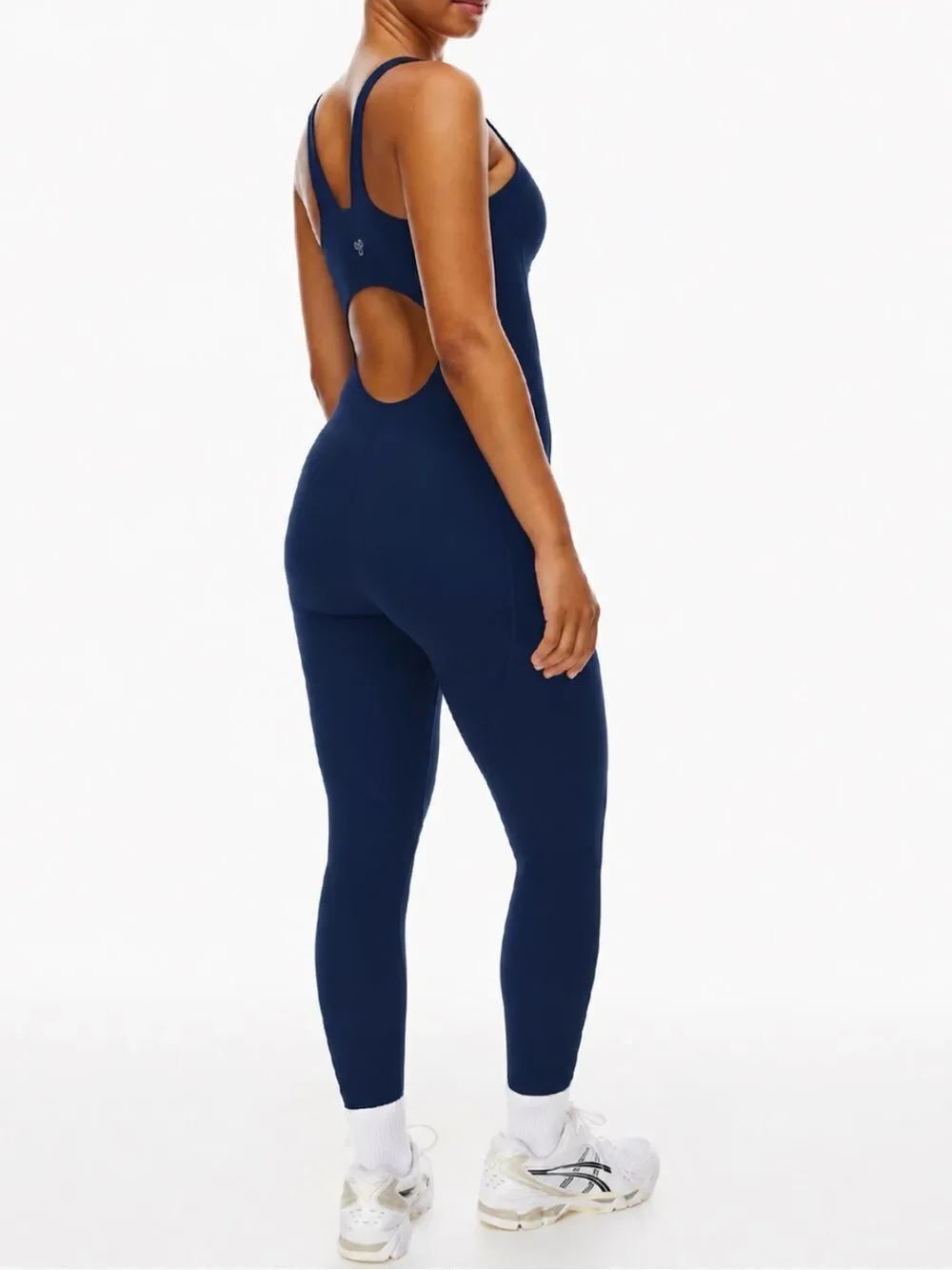 Aritzia TNAction Pace Butter L Blue Keyhole Back One Piece Jumpsuit Women’s XS